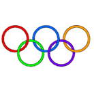 Dibujo Anillas de los juegos olimpícos pintado por tyui
