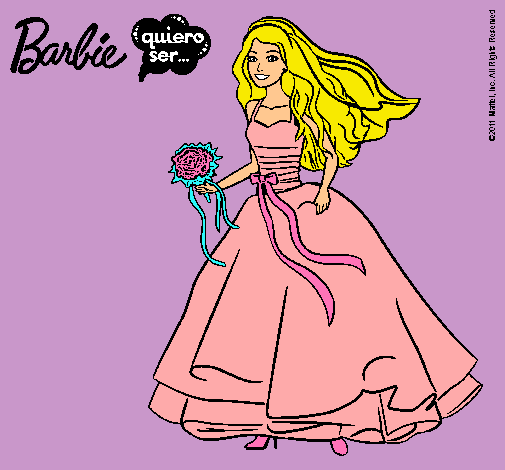 Barbie vestida de novia