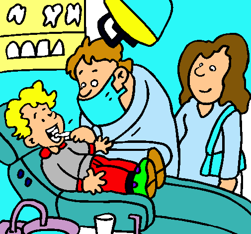 Niño en el dentista