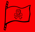 Dibujo Bandera pirata pintado por mmmmmmmmmmm