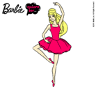 Dibujo Barbie bailarina de ballet pintado por compu