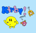 Dibujo Kirby 4 pintado por anabela