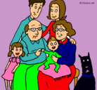 Dibujo Familia pintado por 6578