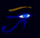 Dibujo Ojo Horus pintado por nahom