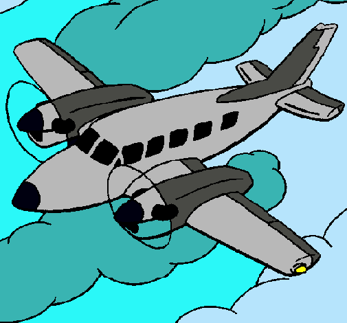 Dibujo Avioneta pintado por maricel416