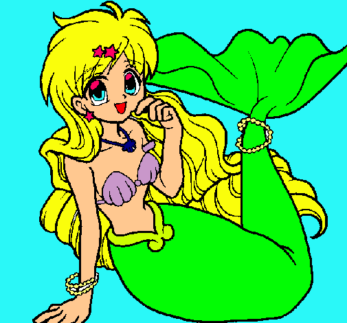 Dibujo Sirena pintado por MIA9