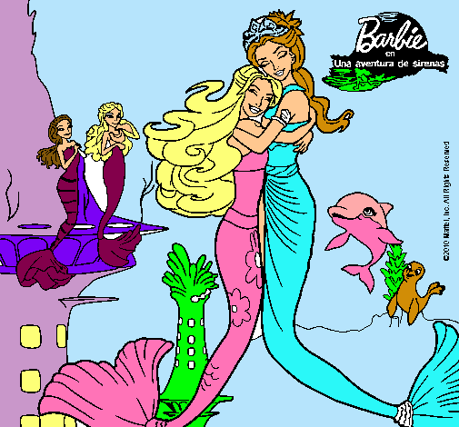 Barbie sirena y la reina sirena