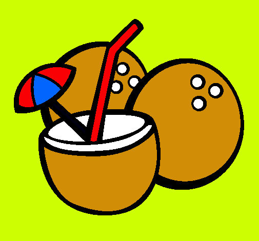 Dibujo Cóctel de coco pintado por Sarahii 