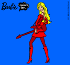 Dibujo Barbie la rockera pintado por gemagm