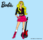 Dibujo Barbie rockera pintado por Esmii