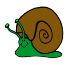 Dibujo Caracol  pintado por manchitas