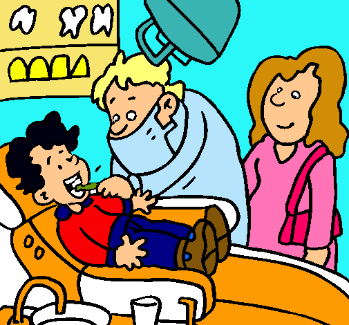 Niño en el dentista