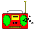 Dibujo Radio cassette 2 pintado por mauront