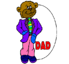 Dibujo Padre oso pintado por anetaaaa