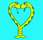 Dibujo Serpientes enamoradas pintado por SheilaCF