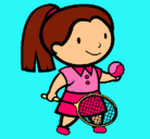 Dibujo Chica tenista pintado por yonnnnnnn  