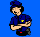 Dibujo Mujer policía pintado por albamarfer  