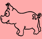 Dibujo Cerdo pintado por diego-tari