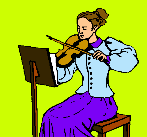 Dama violinista