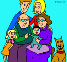 Dibujo Familia pintado por 434777