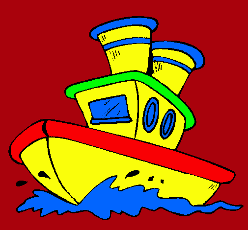 Dibujo Barco en el mar pintado por ivanraton