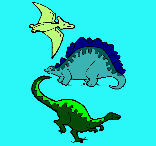 Tres clases de dinosaurios