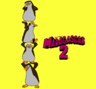 Dibujo Madagascar 2 Pingüinos pintado por xenia2