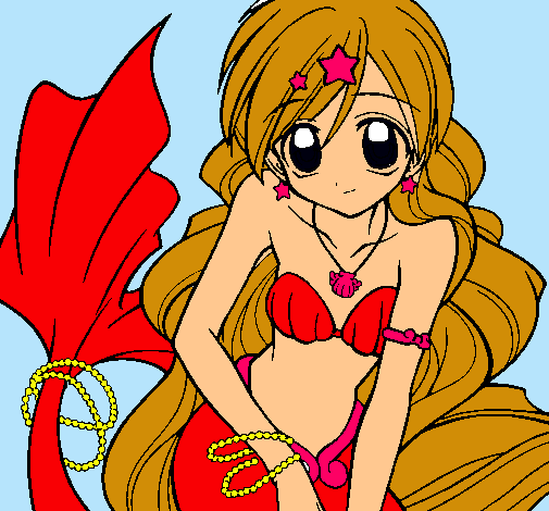Dibujo Sirena pintado por yenita