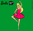 Dibujo Barbie bailarina de ballet pintado por regimiento 