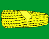 Dibujo Mazorca de maíz pintado por valex