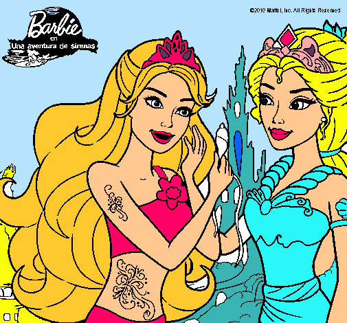 Barbie se despiede de la reina sirena