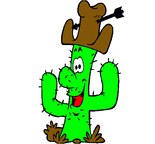 Cactus con sombrero