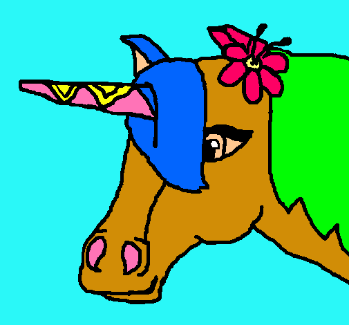 Dibujo Unicornio II pintado por anabela