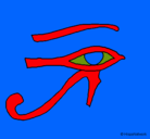 Dibujo Ojo Horus pintado por SNAPE
