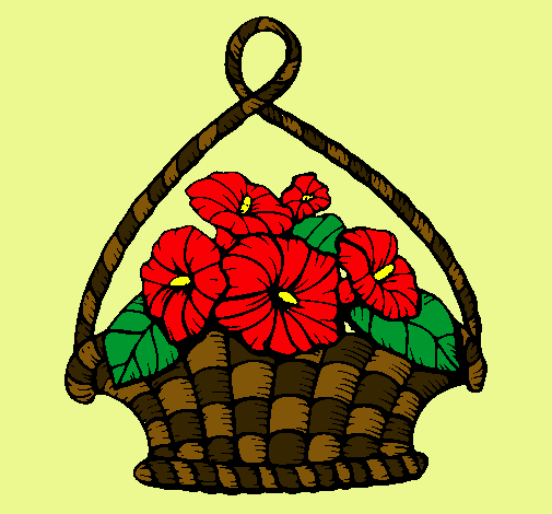 Cesta de flores