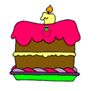 Dibujo Pastel de cumpleaños pintado por jazminnn