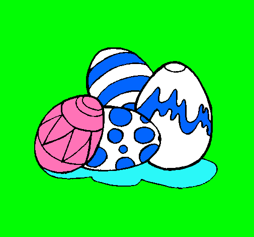 Dibujo Huevos de pascua pintado por alanmistiko