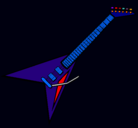 Dibujo Guitarra eléctrica II pintado por eam-hv