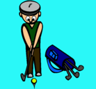 Dibujo Jugador de golf II pintado por nonita