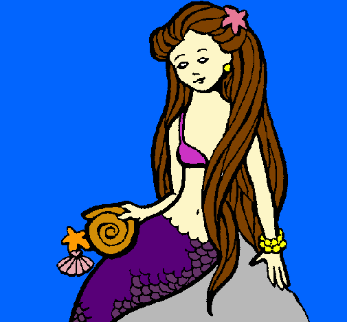 Sirena con caracola