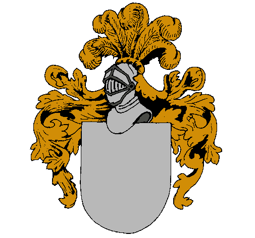 Escudo de armas y casco