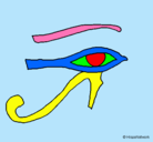 Dibujo Ojo Horus pintado por tny74