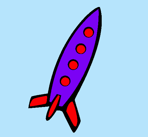 Dibujo Cohete II pintado por cocoloco
