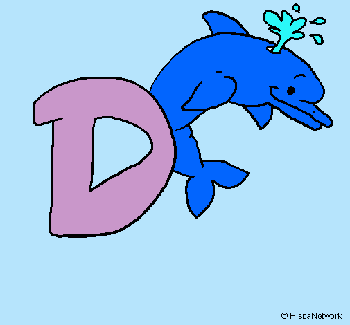 Dibujo Delfín pintado por anabela