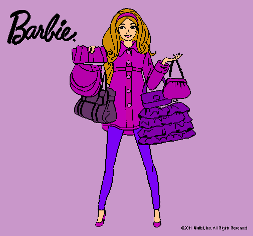 Dibujo Barbie de compras pintado por carmen20012306