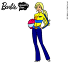 Dibujo Barbie piloto de motos pintado por vanetxu