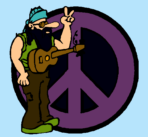 Músico hippy