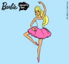 Dibujo Barbie bailarina de ballet pintado por guida