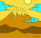 Dibujo Monte Fuji pintado por kihyjuhh