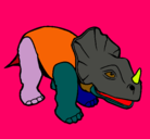 Dibujo Triceratops II pintado por fdghhkjkkjjk